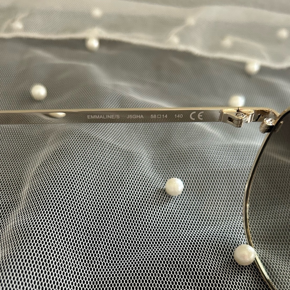 Kate Spade Emmaline Silver Aviator Sunglasses NWOT - Picture 9 of 10